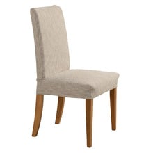 Stretch Faux Linen Dining Chair Covers (Set of 6)